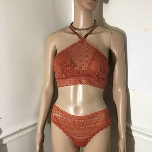 Victoria’s Secret Caramel Lingerie Set